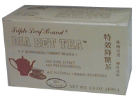 Dia Bet Tea for diabetes, 20 bags/box