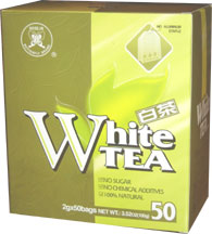 Chinese White Tea, 50 tea bags, 3.52 oz